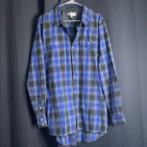 Men’s LRG snap button long sleeve flannel💪🏻